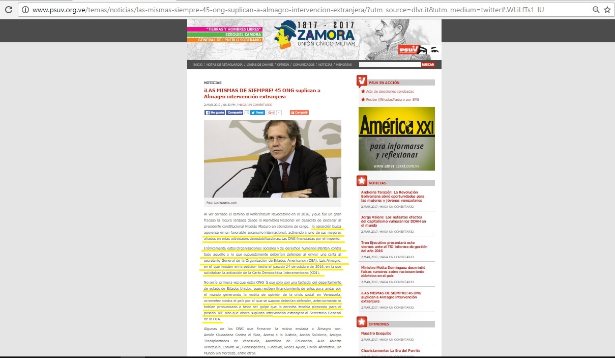 Pagina Psuv